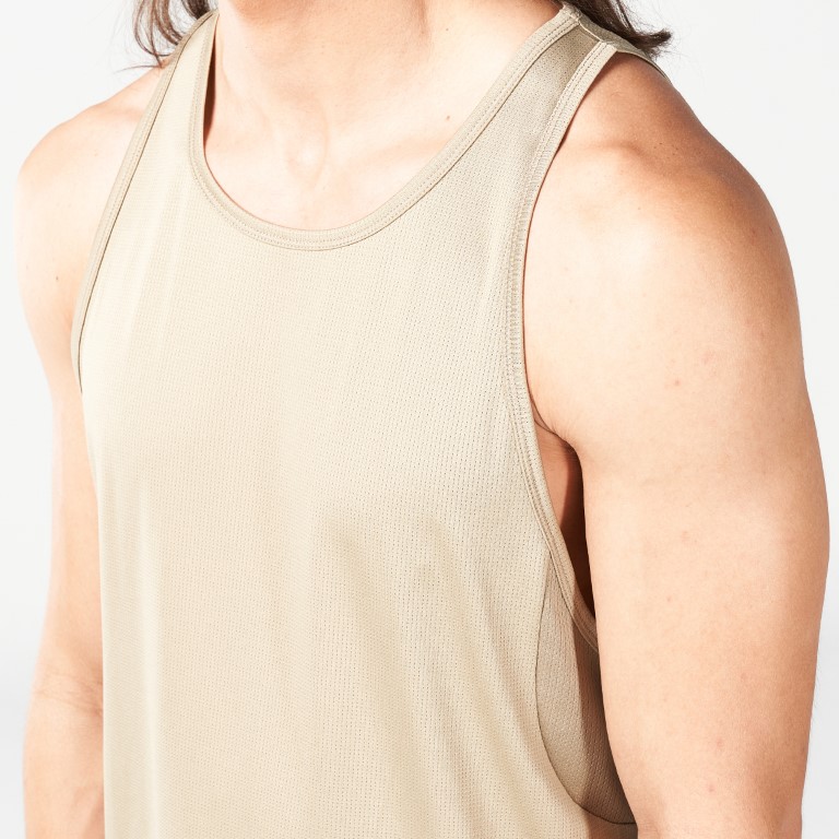 Code Mesh Back Urban Tank - Sand